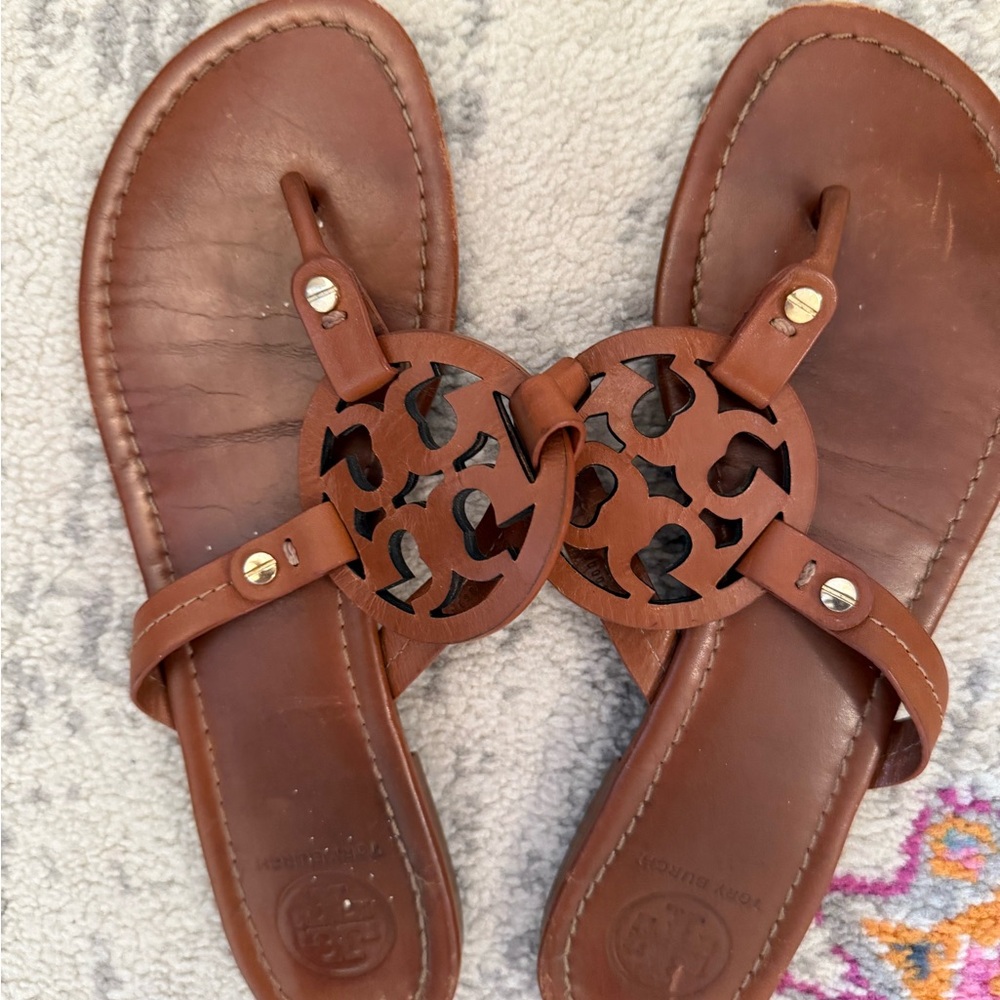 Tory Burch Tan Leather Sandals